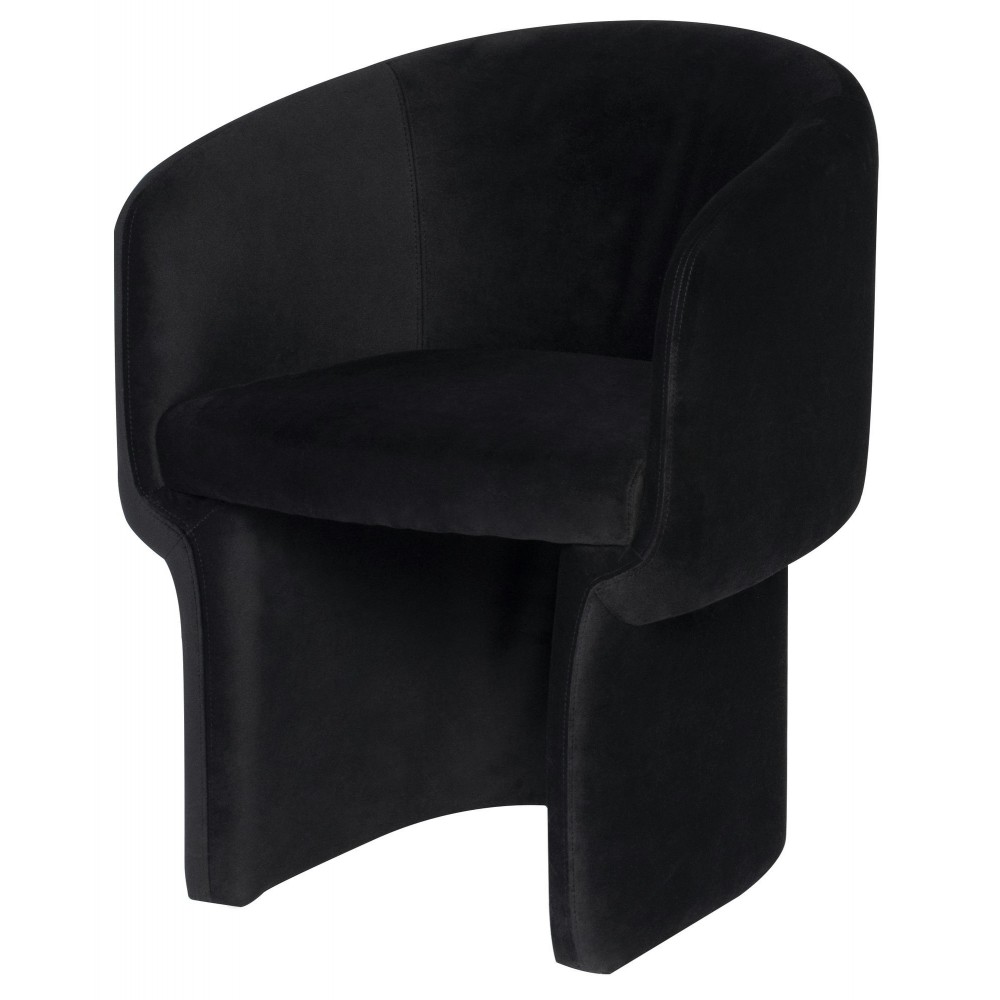 Clementine Black Fabric Dining Chair