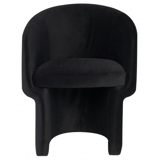 Clementine Black Fabric Dining Chair