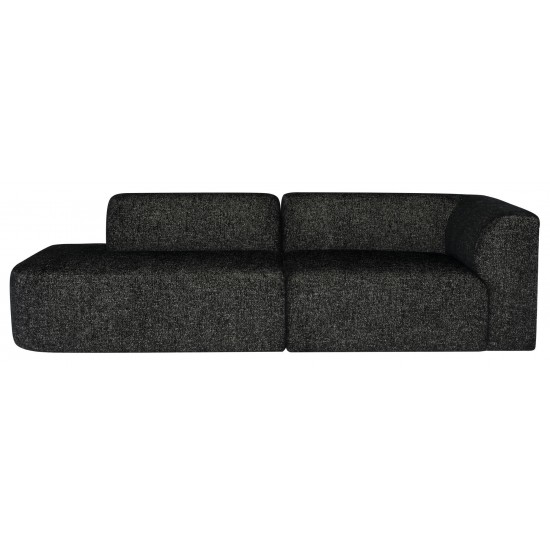 Isla Salt & Pepper Fabric Triple Seat Sofa, HGSC708