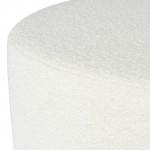 Roberta Buttermilk Boucle Fabric Sofa Ottoman