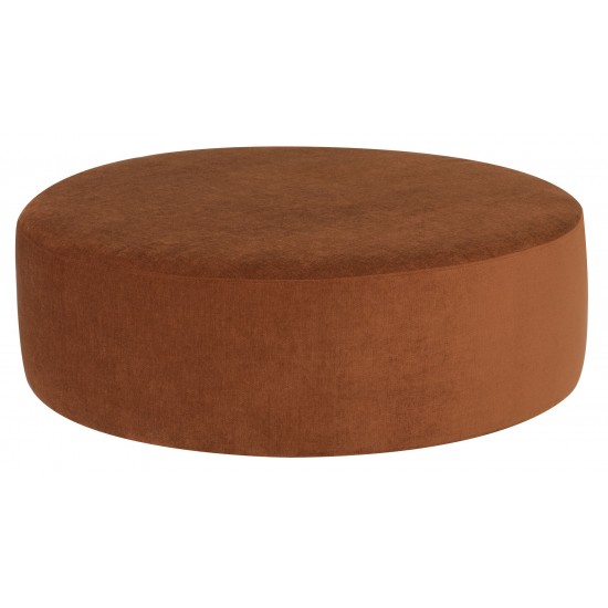 Roberta Terracotta Fabric Sofa Ottoman