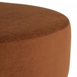 Roberta Terracotta Fabric Sofa Ottoman