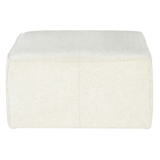 Santina Coconut Fabric Sofa Ottoman