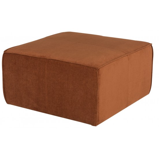 Santina Terracotta Fabric Sofa Ottoman