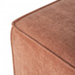 Santina Nectarine Fabric Sofa Ottoman