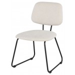 Ofelia Parchment Fabric Dining Chair