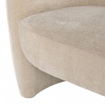 Clementine Almond Fabric Double Seat Sofa