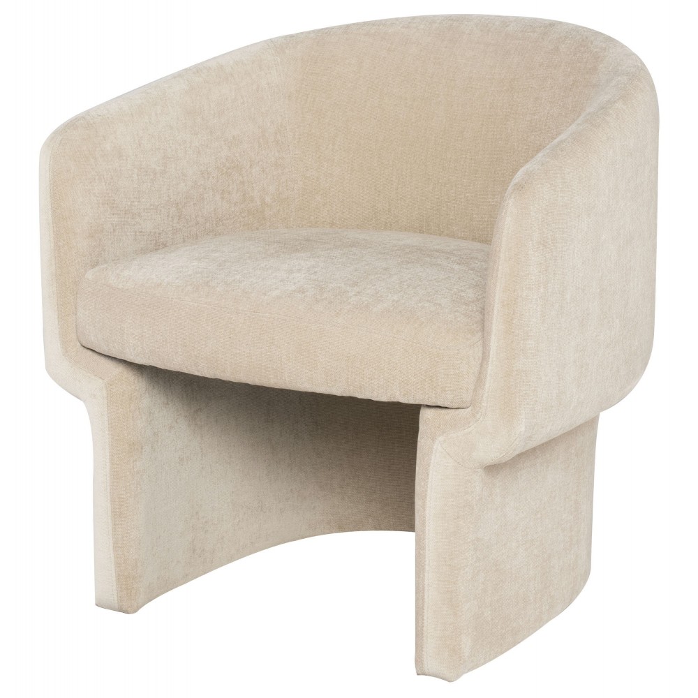 Clementine Almond Fabric Single Seat Sofa Clementine Almond Fabric Single Seat Sofa