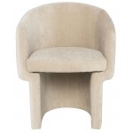 Clementine Almond Fabric Dining Chair