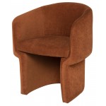 Clementine Terracotta Fabric Dining Chair