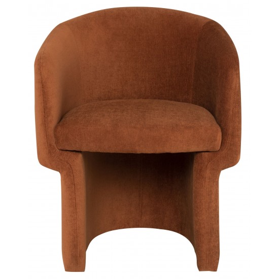 Clementine Terracotta Fabric Dining Chair