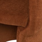 Clementine Terracotta Fabric Dining Chair