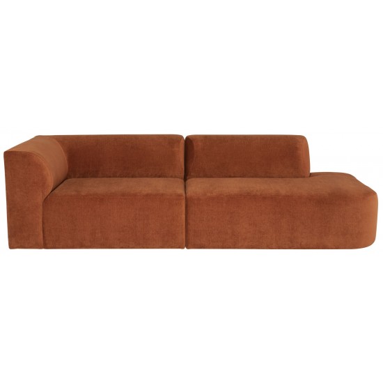 Isla Terracotta Fabric Triple Seat Sofa, HGSC777