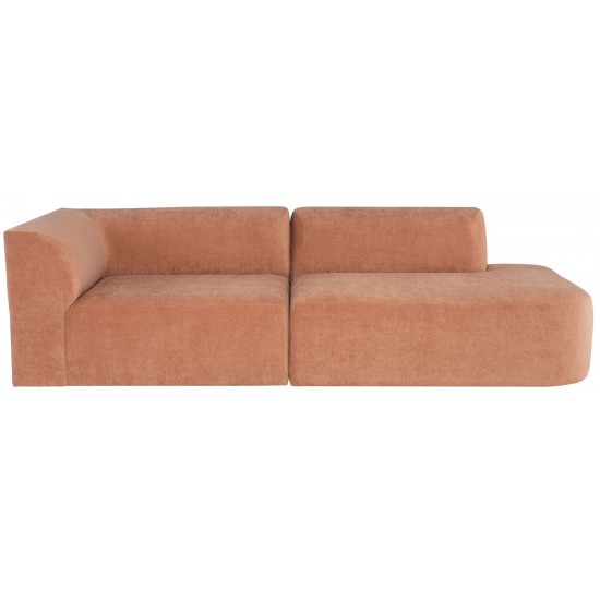 Isla Nectarine Fabric Triple Seat Sofa, HGSC778