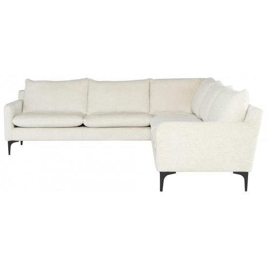 Anders Coconut Fabric Sectional Sofa, HGSC811