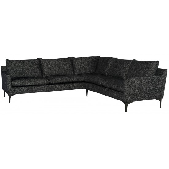 Anders Salt & Pepper Fabric Sectional Sofa, HGSC812