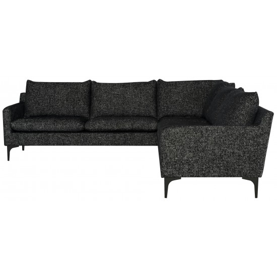 Anders Salt & Pepper Fabric Sectional Sofa, HGSC812