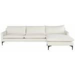 Anders Coconut Fabric Sectional Sofa, HGSC813