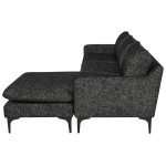 Anders Salt & Pepper Fabric Sectional Sofa, HGSC814