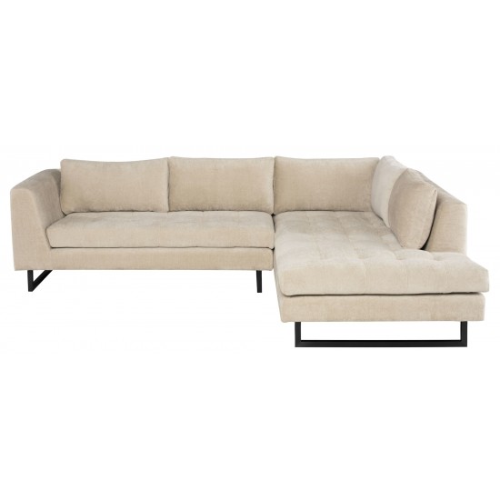 Janis Almond Fabric Sectional Sofa, HGSC815