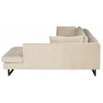 Janis Almond Fabric Sectional Sofa, HGSC815