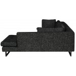 Janis Salt & Pepper Fabric Sectional Sofa, HGSC816