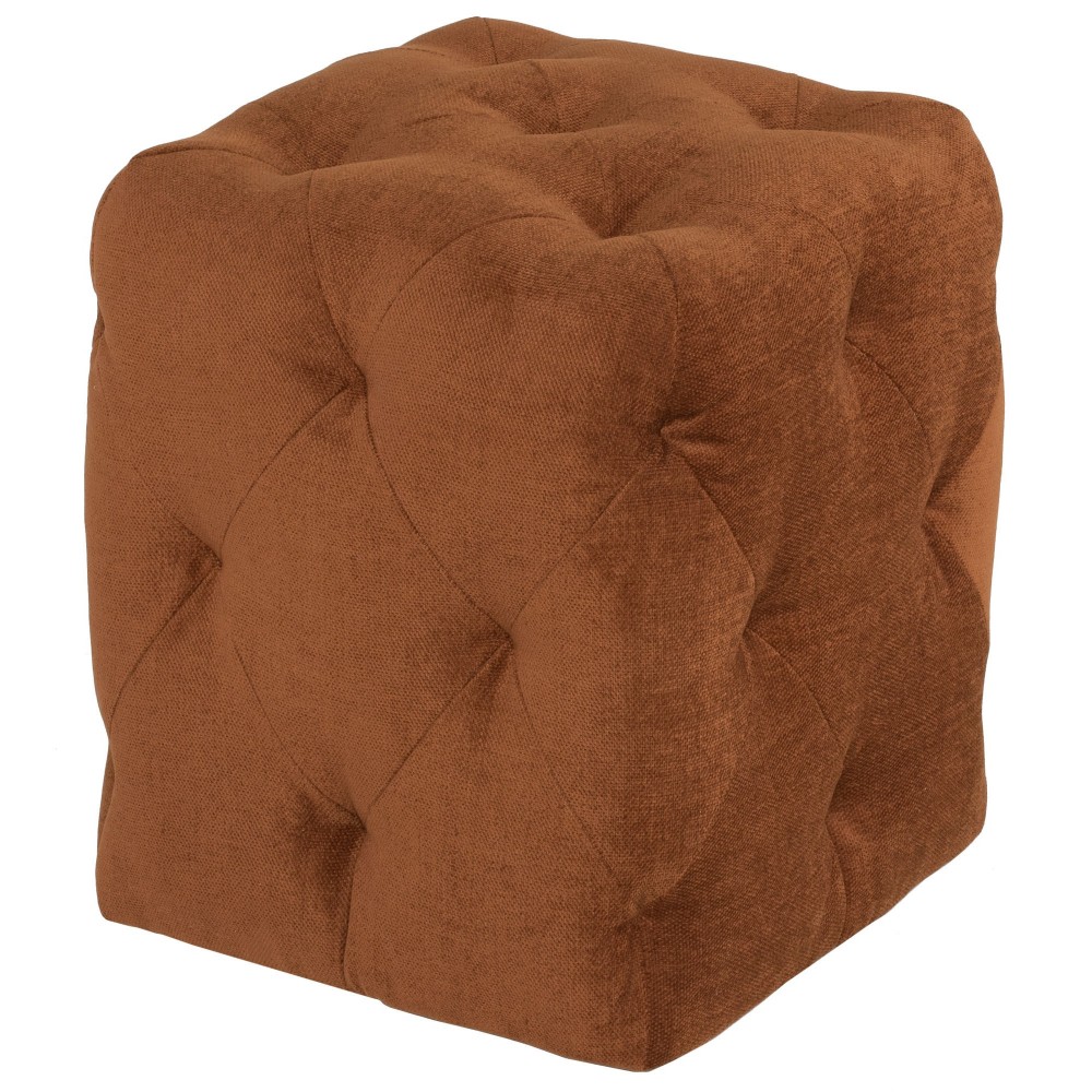 Tufty Terracotta Fabric Sofa Ottoman, HGSC817 Tufty Terracotta Fabric Sofa Ottoman, HGSC817
