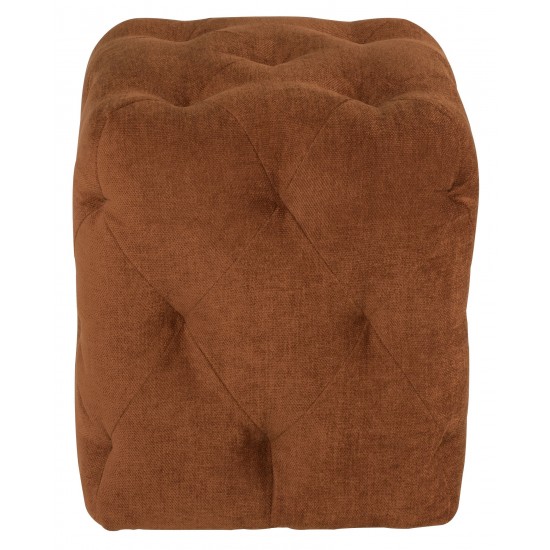 Tufty Terracotta Fabric Sofa Ottoman, HGSC817