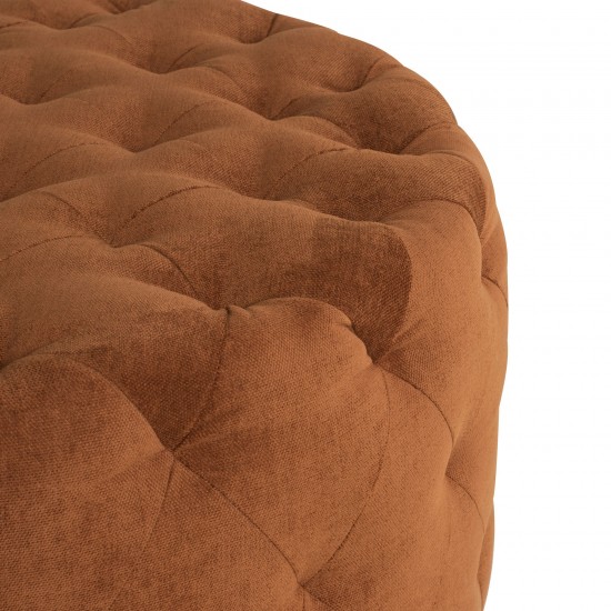 Tufty Terracotta Fabric Sofa Ottoman, HGSC823