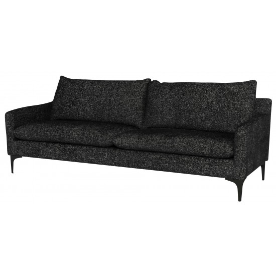 Anders Salt & Pepper Fabric Triple Seat Sofa, HGSC830