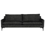 Anders Salt & Pepper Fabric Triple Seat Sofa, HGSC830