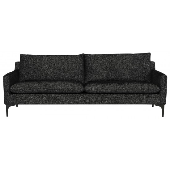 Anders Salt & Pepper Fabric Triple Seat Sofa, HGSC830