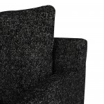 Anders Salt & Pepper Fabric Triple Seat Sofa, HGSC830