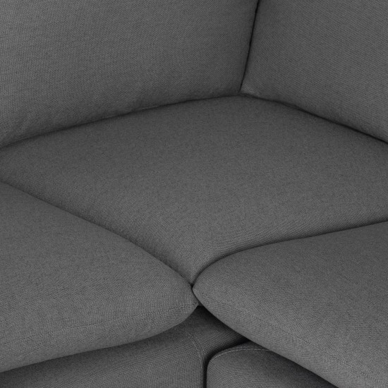 Anders Slate Grey Fabric Sectional Sofa, HGSC831