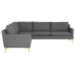 Anders Slate Grey Fabric Sectional Sofa, HGSC831