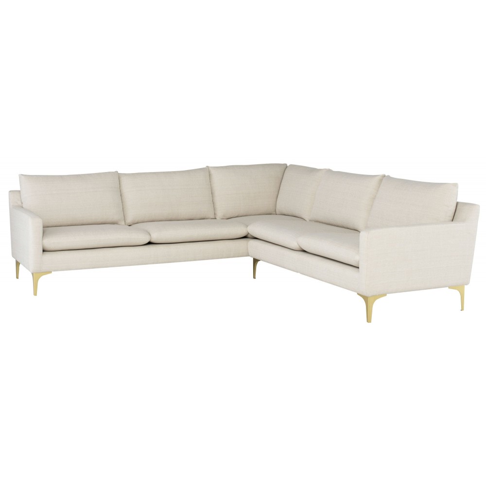 Anders Sand Fabric Sectional Sofa, HGSC834 Anders Sand Fabric Sectional Sofa, HGSC834
