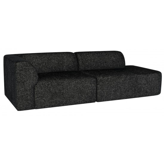 Isla Salt & Pepper Fabric Triple Seat Sofa, HGSC837