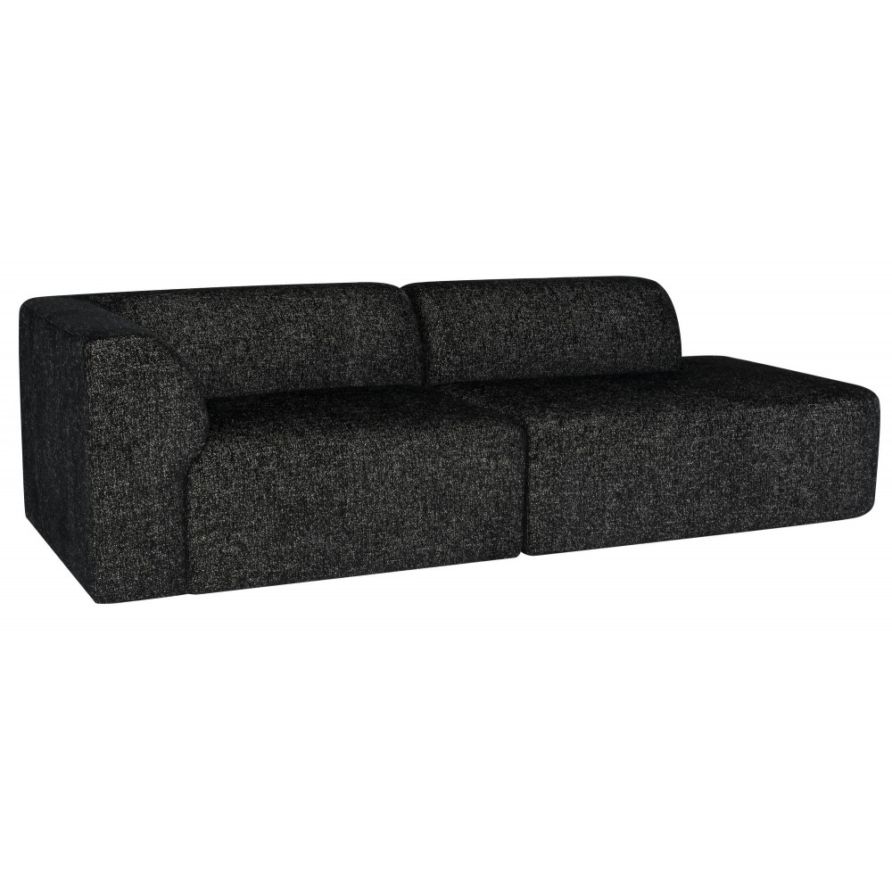 Isla Salt & Pepper Fabric Triple Seat Sofa, HGSC837