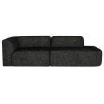 Isla Salt & Pepper Fabric Triple Seat Sofa, HGSC837