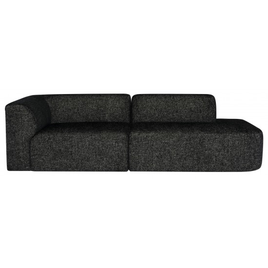 Isla Salt & Pepper Fabric Triple Seat Sofa, HGSC837