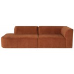 Isla Terracotta Fabric Triple Seat Sofa, HGSC839