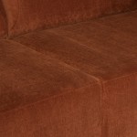 Isla Terracotta Fabric Triple Seat Sofa, HGSC839