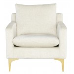 Anders Coconut Fabric Single Seat Sofa, HGSC841