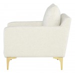 Anders Coconut Fabric Single Seat Sofa, HGSC841