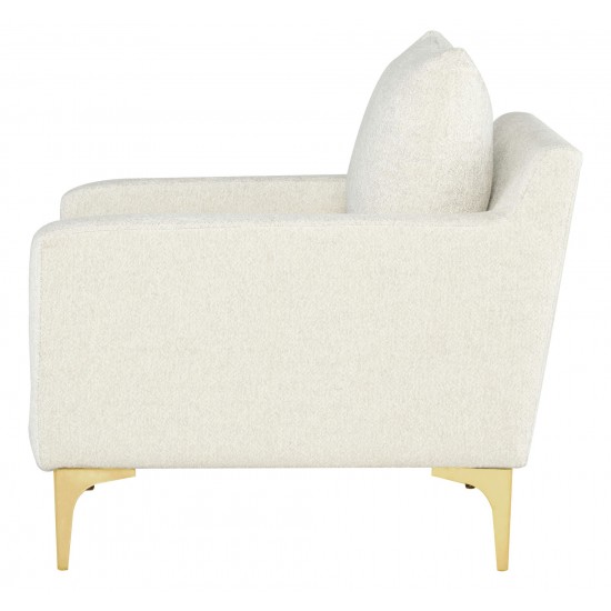 Anders Coconut Fabric Single Seat Sofa, HGSC841