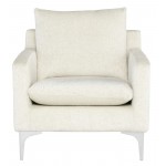 Anders Coconut Fabric Single Seat Sofa, HGSC843