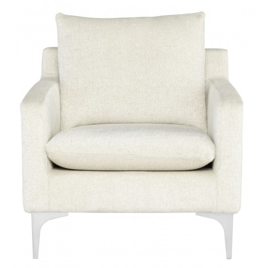 Anders Coconut Fabric Single Seat Sofa, HGSC843