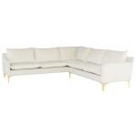 Anders Coconut Fabric Sectional Sofa, HGSC845