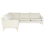 Anders Coconut Fabric Sectional Sofa, HGSC845