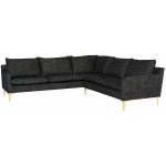 Anders Salt & Pepper Fabric Sectional Sofa, HGSC846